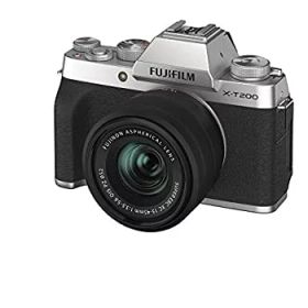 【中古-非常に良い】 FUJIFILM 富士フイルム ミラーレス一眼カメラ X-T200レンズキット シルバー X-T200LK-S