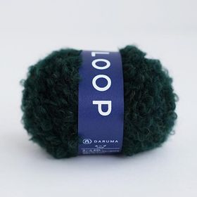 ＼期間限定20％OFF／ 毛糸 ダルマ（横田） LOOP 8.フォレストグリーン 06Co99_