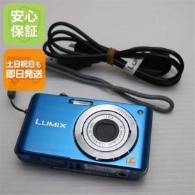超美品 DMC-FS7 ブルー 即日発送 Panasonic LUMIX デジカメ 本体 土日祝発送OK 00000
