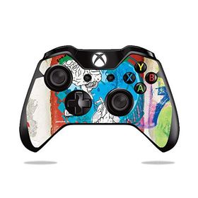 MightySkins Microsoft Xbox One or S Controller 用ビニールスキン「Organ Graffiti」保護デカールラップ 着脱簡単