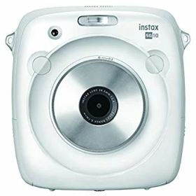 【中古】【非常に良い】FUJIFILM デジタルチェキ SQUARE SQ10 ホワイト instax SQUARE SQ10
