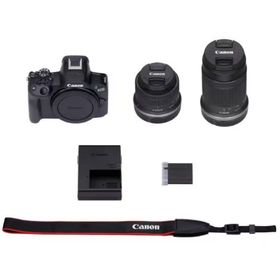キヤノン デジタル一眼カメラ EOS R50 ダブルズームキット ブラック