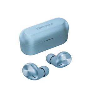 【中古】テクニクス Technics ワイヤレスイヤホン EAH-AZ40M2-A モデレートブルー bluetooth ノイズキャンセリング 3台マルチポイント IPX4 LDAC対応 ハイレゾ音質再生 アプリ対応