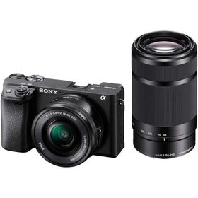 SONY(ソニー) ILCE-6400Y B APS-C ミラーレス一眼カメラ α6400 ダブルズームレンズキット(同梱レンズ:SELP1650+SEL55210) ブラック