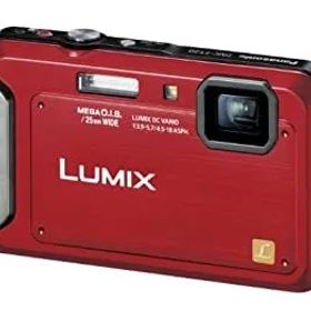 【中古-非常に良い】 パナソニック デジタルカメラ ルミックス 防水モデル シャイニーレッド DMC-FT20-R