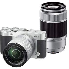 【中古】FUJIFILM ミラーレス一眼 X-A3 ダブルズームレンズキット シルバー X-A3WZLK-S