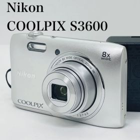 Nikon デジタルカメラ COOLPIX S3600 シルバー 動作品 訳あり