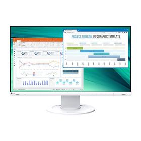 EV2460-WT 直送 代引不可 EIZO ＜FlexScan＞23.8インチカラー液晶モニター(1920x1080/DisplayPort(HDCP 1.3)、HDMI(HDCP1.4)、DVI D(HDCP 1.1)、D Sub 15 ピン(