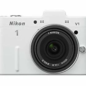 【中古】Nikon ミラーレス一眼カメラ Nikon 1 (ニコンワン) V1 (ブイワン) 薄型レンズキット ホワイトN1 V1ULK WH g6bh9ry