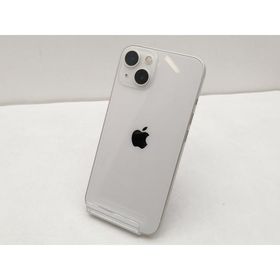【中古】Apple au 【SIMフリー】 iPhone 13 128GB スターライト MLND3J/A【仙台イービーンズ】保証期間１ヶ月【ランクC】
