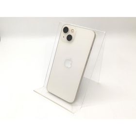 【中古】Apple au 【SIMフリー】 iPhone 13 128GB スターライト MLND3J/A【秋葉4号】保証期間１ヶ月【ランクB】