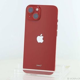 〔中古〕Apple(アップル) iPhone13 256GB プロダクトレッド MLNL3J／A SIMフリー〔198-ud〕