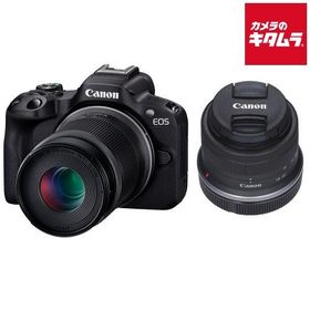 キヤノン EOS R50 ダブルズームキット ブラック Canon ミラーレス一眼カメラ Wi-Fi搭載 入門 初心者 《納期約１−２週間》