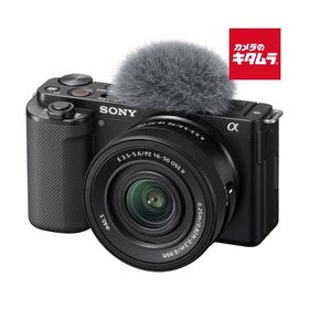 ソニー VLOGCAM ZV-E10 パワーズームレンズキット ブラック [ZV-E10K B] SONY ミラーレス一眼カメラ 軽量 Wi-Fi搭載 Vlogカメラ 《納期約１−２週間》