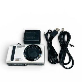 [動作確認済み]CASIO EXILIM EX-ZR300 デジタルカメラ ホワイト 充電器付き KA005