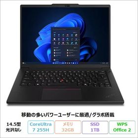 Lenovo ThinkPad P14s Gen 6 ノートPC 21QTCTO1WW Windows11 Office付 CoreUltra7 255H 32GB SSD1TB 14.5インチ グラボ搭載 再生品Aランク