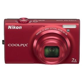 NikonデジタルカメラCOOLPIX S6100 スーパーレッド S6100RD(中古品)