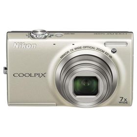 NikonデジタルカメラCOOLPIX S6100 シルバー 良品 動作確認済み 1ヶ月保証付 コンパクト