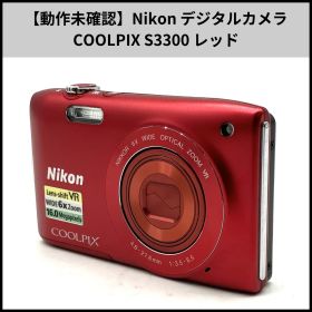 HDN504【動作未確認】Nikon デジタルカメラ COOLPIX S3300 レッド