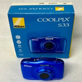 Nikon COOLPIX S33 本体 ブルー 防水 耐衝撃