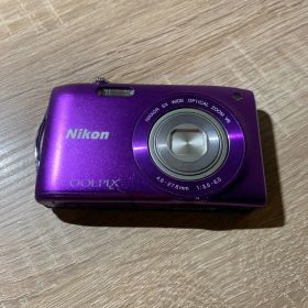 0838 Nikon COOLPIX S3300 パープル デジカメ 動作確認済み 【ネ】
