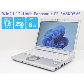 レッツノート Panasonic Let's note CF-SV8KD5VS WEBカメラ 12.1インチ Windows11 Core i5 8265U 1.6GHz メモリ8GB SSD256GB Bランク B84T 中古