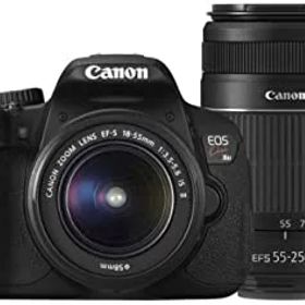【中古】Canon デジタル一眼レフカメラ EOS Kiss X6i ダブルズームキット EF-S18-55mm/EF-S55-250mm付属 KISSX6i-