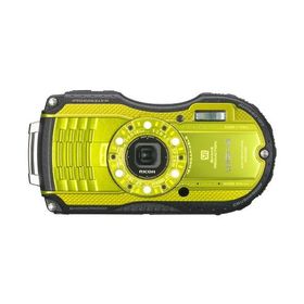 RICOH 防水デジタルカメラ RICOH WG-4 ライムイエロー 防水14m 耐ショック2(中古品)