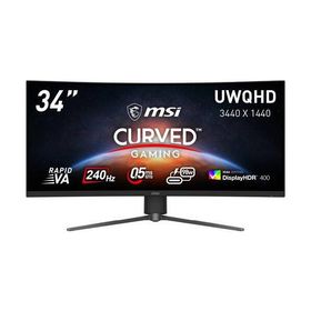 MPG 346CQRF X24 34インチ ウルトラワイド(UWQHD 3440x1440) ゲーミングモニター 240Hz 0.5ms(GTG) RapidVA 1500R湾曲パネル