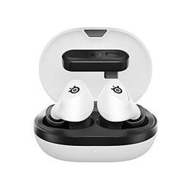 SteelSeries 61682J ゲーミングヘッドセット Arctis GameBuds ホワイト ［ワイヤレス（Bluetooth＋USB-C） /両耳 /イヤホンタイプ］