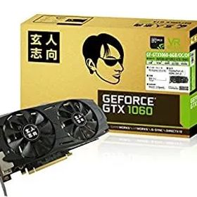 【中古】 玄人志向 ビデオカードGEFORCE GTX 1060 GF-GTX1060-6GB/OC/DF