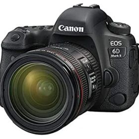 【中古】 Canon キャノン デジタル一眼レフカメラ EOS 6D Mark II EF24-70 F4L IS USM レンズキット EOS6DMK2-2470ISLK
