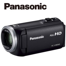 パナソニック Panasonic HC-V480MS-K ブラック ビデオカメラ デジタルハイビジョン 90倍ズーム 32GB内蔵メモリー 中古