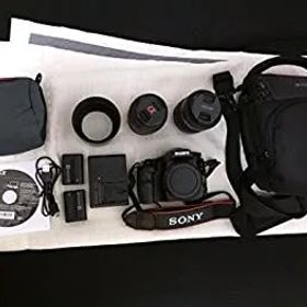 【中古】 SONY ミラーレス一眼 α57 ダブルズームレンズキット DT 18-55mm F3.5-5.6 SAM＋DT 55-200mm F4-5.6 SAM付属 SLT-A57Y