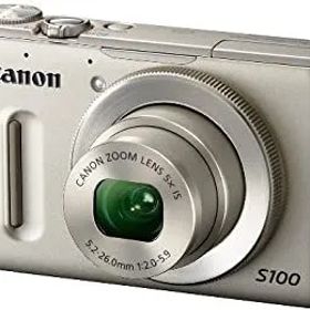【中古】 Canon キャノン デジタルカメラ PowerShot S100 シルバー PSS100 (SL) 1210万画素 広角24mm 光学5倍ズーム 3.0型TFT液晶カラーモニター