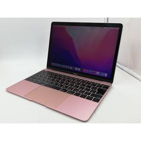 【中古】Apple MacBook 12インチ CoreM:1.2GHz 512GB ローズゴールド MMGM2J/A (Early 2016)【千葉】保証期間１ヶ月【ランクC】