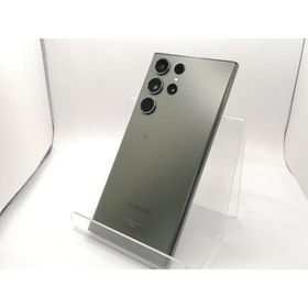 【中古】SAMSUNG au 【SIMフリー】 Galaxy S23 Ultra グリーン 12GB 256GB SCG20【川崎駅前】保証期間１ヶ月【ランクC】
