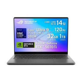 ゲーミングノート ROG Zephyrus G14 GU405AR-U9R5070TIG [14型 /Core Ultra 9 386H /RTX5070Ti /RAM:32GB /SSD:1TB /Windows 11 Home /エクリプスグレー]