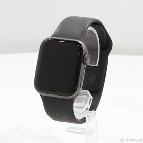 〔中古〕Apple(アップル) Apple Watch Series 4 GPS 40mm スペースグレイアルミニウムケース ブラックスポーツバンド〔247-ud〕