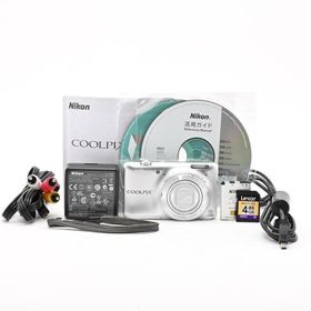 ＜美品＞ Nikon デジタルカメラ COOLPIX S6400 タッチパネル液晶 光学12倍ズーム クリスタルシルバー S6400SL