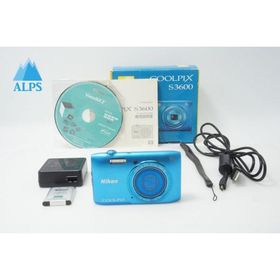 美品 Nikon ニコン COOLPIX S3600 コンパクトデジタルカメラ コバルトブルー 元箱付 260525b【アルプスカメラ】
