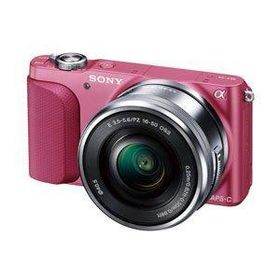 【中古】SONY ミラーレス一眼 NEX-3N パワーズームレンズキット E PZ 16-50mm F3.5-5.6 OSS付属 ピンク NEX-3N