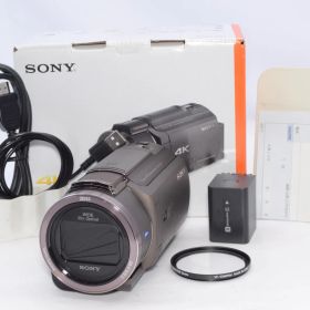 SONY 4K ビデオカメラ Handycam FDR-AX45A(2022年モデル) ブロンズブラウン 内蔵メモリー64GB 光学ズーム20倍 空間光学手ブレ補正 FDR-AX45A TI
