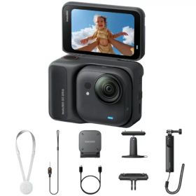 【エントリーで最大2万ポイント当たる｜6/25まで】 INSTA360｜インスタ360 アクションカメラ Insta360 GO Ultra クリエイターバンドル ミッドナイトブラック CINSABEA-GOULTRA06 [4K対応 /防水]