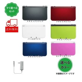 【お買い物マラソン★限定クーポン＆全品ポイント2倍！6/20 20:00～】New 3DS LL 本体 【すぐ遊べるセット】純正充電器付き＋おまけソフト 選べるカラー Nintendo 中古