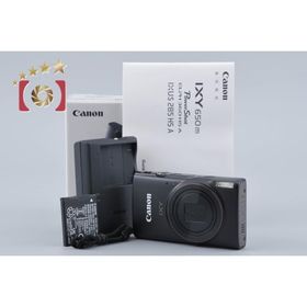 【中古】Canon キヤノン IXY 650 m ブラック コンパクトデジタルカメラ 元箱付き