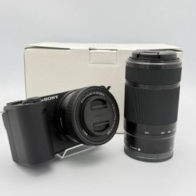 【美品】SONY VLOGCAM ZV-E10 II ダブルズームレンズキット 黒 (ZV-E10M2X)