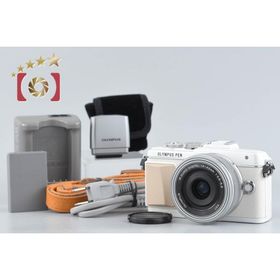 【中古】OLYMPUS オリンパス PEN Lite E-PL7 14-42mm EZレンズキット ホワイト シャッター回数僅少