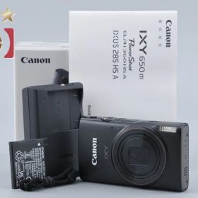 【中古】Canon キヤノン IXY 650 m ブラック コンパクトデジタルカメラ 元箱付き