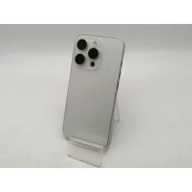 【中古】Apple 国内版 【SIMフリー】 iPhone 15 Pro 128GB ホワイトチタニウム MTU83J/A【大須アメ横】保証期間1ヶ月【ランクC】